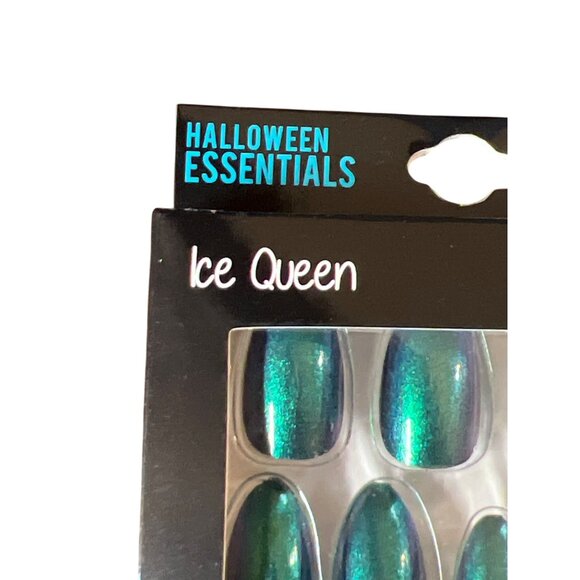 Halloween Essentials Ice Queen 24pk Self-Adhesive Press On Nails New - Picture 2 of 4
